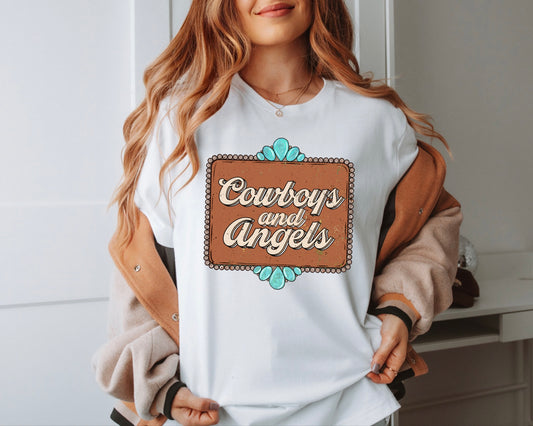 Cowboys And Angels Graphic Top