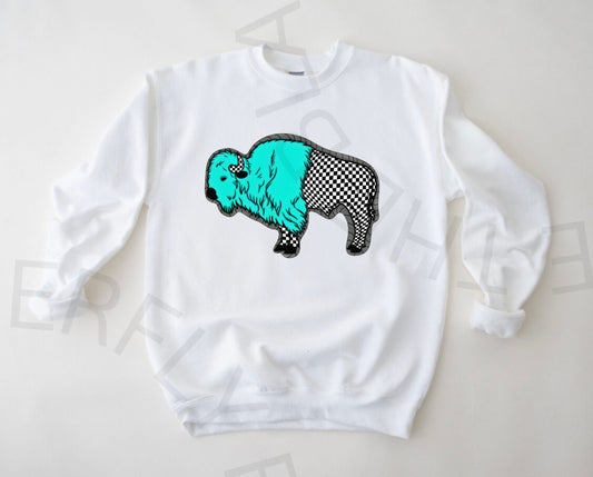 The Turquoise Buffalo Graphic Top (no words)