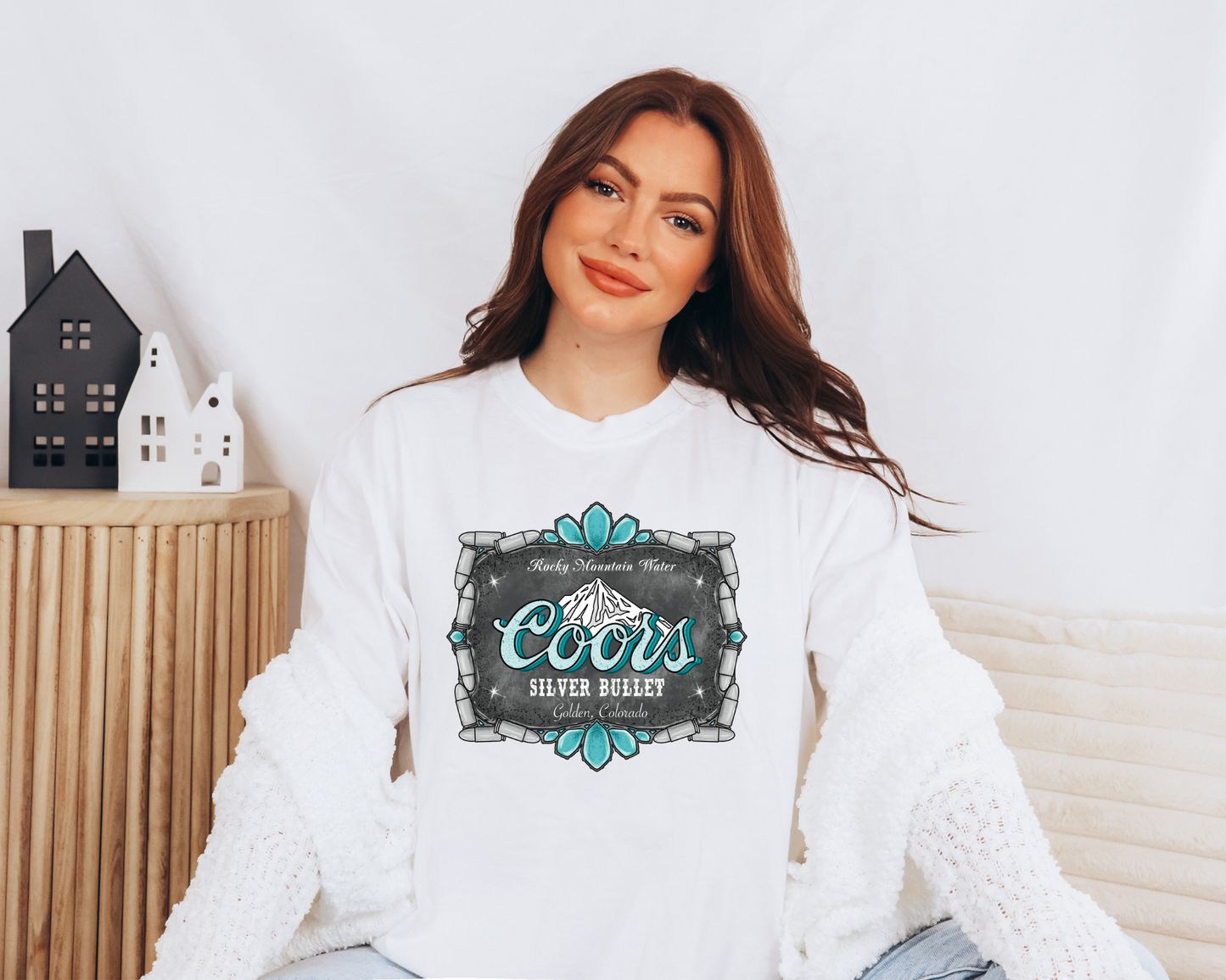 Coors Grey Silver Bullet Graphic Top