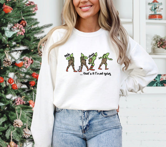 Grinch That's It Im Not Going Graphic Top