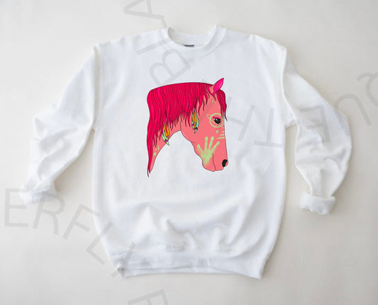 Pink Horse Graphic Top