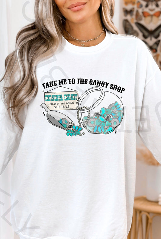 Cowgirl Candy Shop Graphic Top