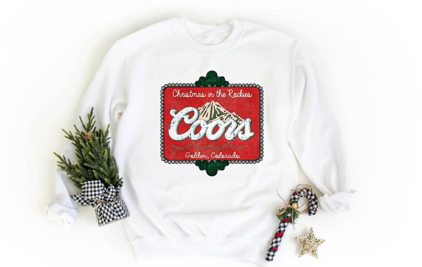Christmas Rocky Mountain Coors Graphic Top
